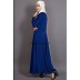 Embroidered party wear Abaya - Royal Blue Embroidered party wear Abaya - Royal Blue